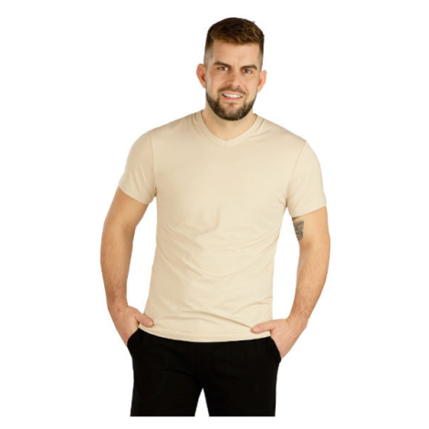 Pánské tričko s krátkým rukávem Litex 5D222 | béžová