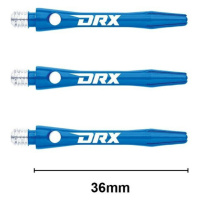 Násadky na šipky Red Dragon DRX hliníkové modré, krátké, 36mm