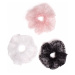 Trojbalení gumiček do vlasů K068 - růžová, bílá, černá