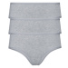esmara® Dámské kalhotky s BIO bavlnou, 3 kusy (šedá)