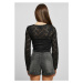 Dámské tričko dlouhý rukáv // Urban Classics / Ladies Cropped Lace Longsleeve bl