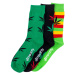 Meatfly ponožky Ganja Green socks - S19 Triple pack | Mnohobarevná