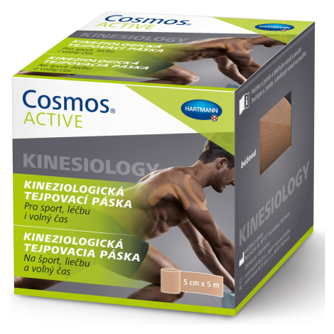 Cosmos Active kineziologická tejpovací páska béžová 5 cm x 5 m COSMOS COMFORT