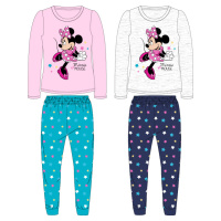 Minnie Mouse - licence Dívčí pyžamo - Minnie Mouse 52049864, světle šedý melír/ tmavě modrá Barv