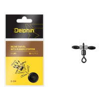 Delphin Inline swivel with rubber stopper D-04 Velikost S 10ks