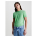 Calvin Klein pánské zelené tričko MICRO MONOLOGO