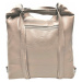 Praktický hnědošedý kabelko-batoh 2v1