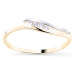 Cutie Diamonds Krásný bicolor prsten ze zlata s brilianty DZ8026-00-X-1
