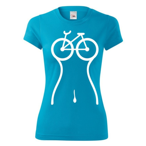 Dámské cyklistické tričko Cyklo silueta BezvaTriko