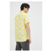 Košile Drykorn Bijan pánská, žlutá barva, regular, s italským límcem