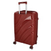 Cestovní plastový kufr Voyex velikosti S, vínový
