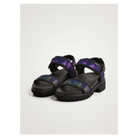 Fialovo-černé dámské sandály Desigual Track Sandal - Dámské
