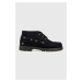 Semišové polobotky Tommy Hilfiger TH BOAT BOOT CLASSIC pánské, tmavomodrá barva, FM0FM04684