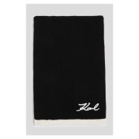 Šála karl lagerfeld k/signature knit scarf black/white