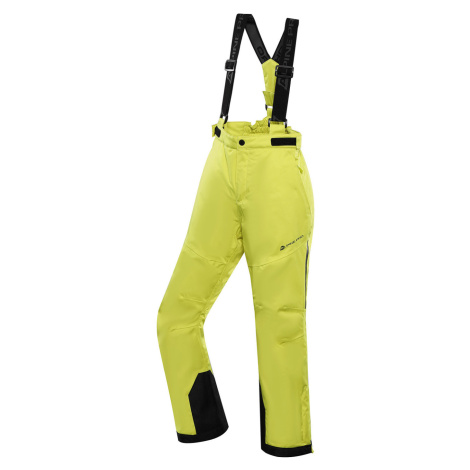 Alpine Pro Osago Dětské lyžařské kalhoty s Ptx membránou KPAB322 Sulphur spring