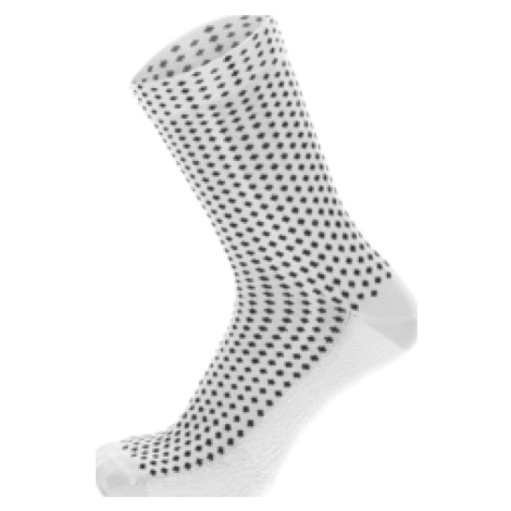 SANTINI Cyklistické ponožky klasické - SFERA - bílá/černá