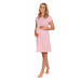 Světle růžová těhotenská noční košile TCB4242