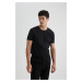 DEFACTO Slim Fit Crew Neck Short Sleeve T-Shirt