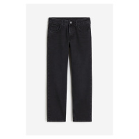 H & M - Relaxed Tapered Fit Jeans - šedá