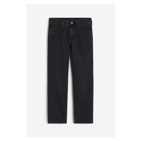 H & M - Relaxed Tapered Fit Jeans - šedá H&M