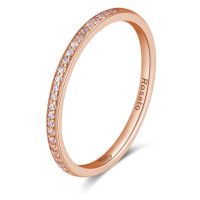 Rosato Minimalistický bronzový prsten se zirkony Allegra RZA030 54 mm