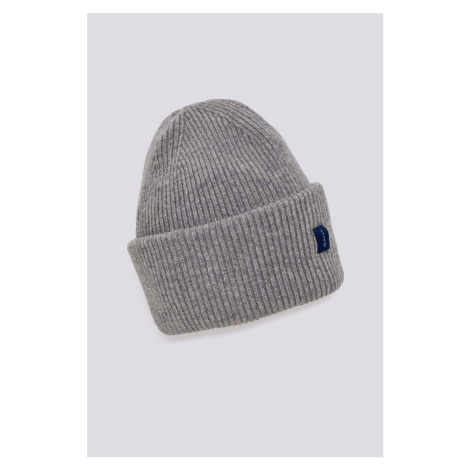 ČEPICE GANT D1. RIB KNIT BEANIE šedá