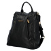 Módní koženkový kabelko/batoh Nicolas, černá