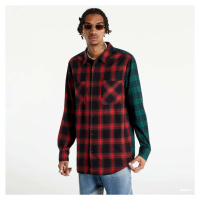 Urban Classics Oversized Mix Check Shirt Red/ Green