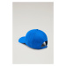 Kšiltovka woolrich unisex logo baseball cap modrá