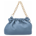 Nepřehlédnutelná menší dámská koženková kabelka Barbii, modrá