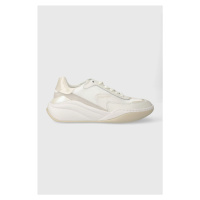 Sneakers boty Calvin Klein CLOUD WEDGE LACE UP-PEARLIZED bílá barva, HW0HW02040
