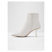 Bílé dámské kožené kotníkové boty ALDO Ciron