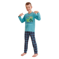 Klučičí pyžamo Leo cross power modré