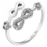 Lotus Silver Otevřený stříbrný prsten pro ženy LP1617-3/1