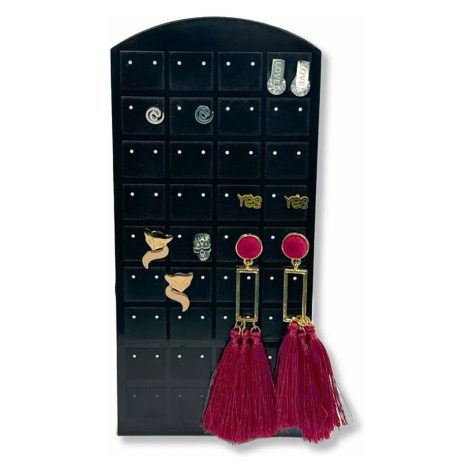 Stojan na puzetové náušnce pro 36 párů - Černý