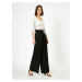 Koton Pants - Black - Wide leg