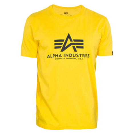 Alpha Industries Tričko Basic T-Shirt empire yellow