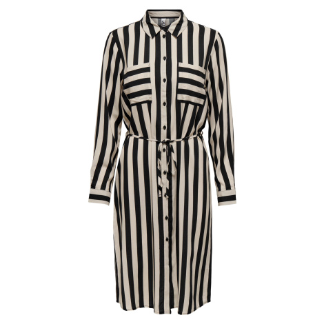 Jacqueline de Yong Dámské šaty JDYZOE LIFE Regular Fit 15266110 Black TAPIOCA