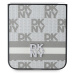 DKNY PU Leather Checkered Pattern and Stripe Zadní Kryt pro Samsung Galaxy Z Flip 6 Beige