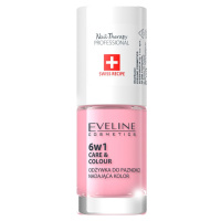 Eveline Cosmetics Nail Therapy Care & Colour kondicionér na nehty 6 v 1 odstín Rose 5 ml