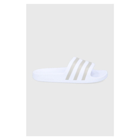 Pantofle adidas Adilette Adilette dámské, bílá barva, EF1730