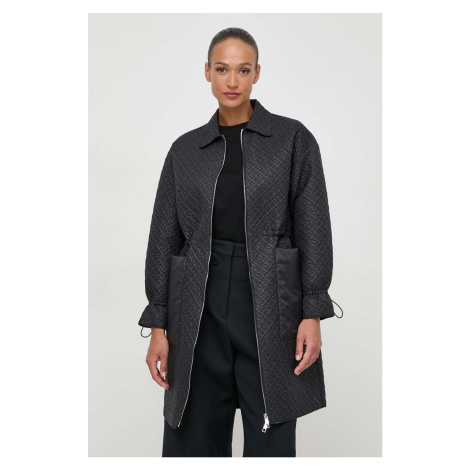 Kabát BOSS dámský, černá barva, přechodný, 50517953 Hugo Boss