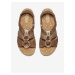 Hnědé dámské kožené sandály Keen