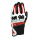 DAINESE MIG 3 UNISEX moto rukavice černá/bílá/červená