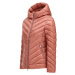 Bunda woolrich chevron quilted hooded jacket růžová