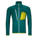 Ortovox Fleece Grid Jacket M Pacific Green Outdoorová mikina