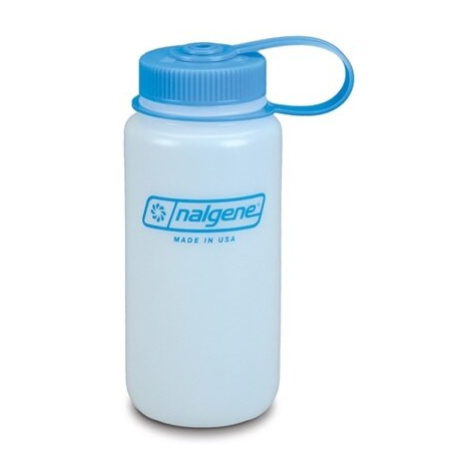 Polní lahev NALGENE® HDPE se širokým hrdlem 0,5 l - bílá