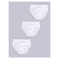 Yoclub Bavlněné dívčí kalhotky 3-Pack BMD-0038G-AA10 White