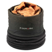 Finmark MULTIFUNCTIONAL SCARF Multifunkční šátek s fleecem, černá, velikost