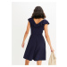 Bonprix BODYFLIRT šaty s řetízkem Barva: Modrá, Mezinárodní